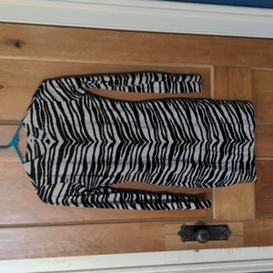 NWT Nadia Tarr Zebra Dress M